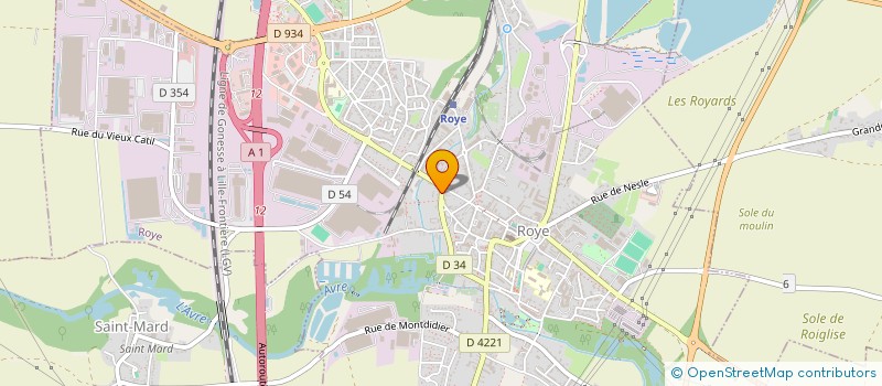 localisation de l'entreprise SCI REMALY  ROYE