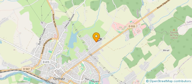 localisation de l'entreprise SCI REMATH  ORTHEZ