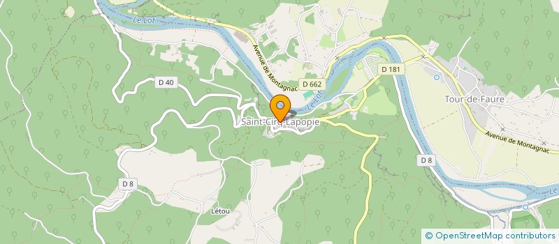 localisation de l'entreprise SCI REMI  SAINT-CIRQ-LAPOPIE