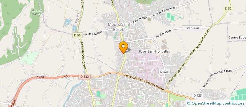 localisation de l'entreprise SCI REMIJADE  MOURS-SAINT-EUSEBE