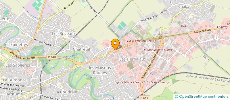localisation de l'entreprise SCI REMILLY à NIORT
