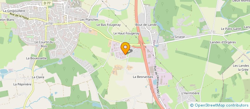 localisation de l'entreprise SCI REMINIAC  LAILLE