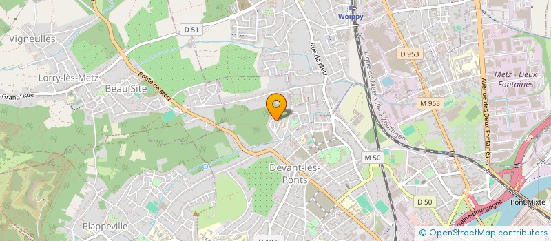 localisation de l'entreprise SCI REMIRE  METZ