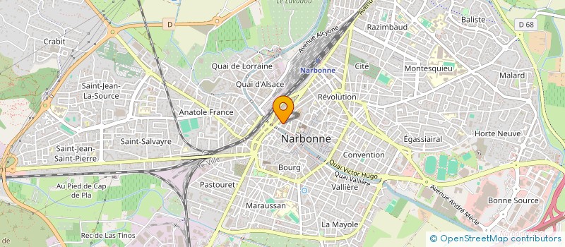 localisation de l'entreprise SCI REMISA  NARBONNE