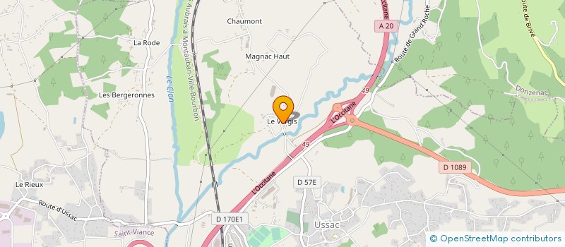 localisation de l'entreprise SCI REMMIMO  USSAC