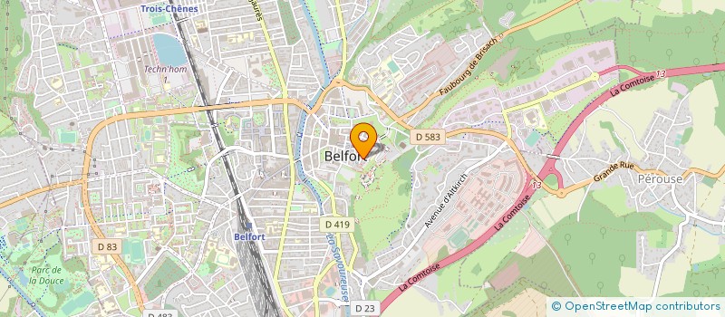 localisation de l'entreprise SCI REMO à BELFORT