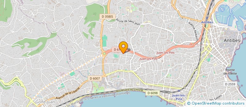 localisation de l'entreprise SCI REMSA  ANTIBES