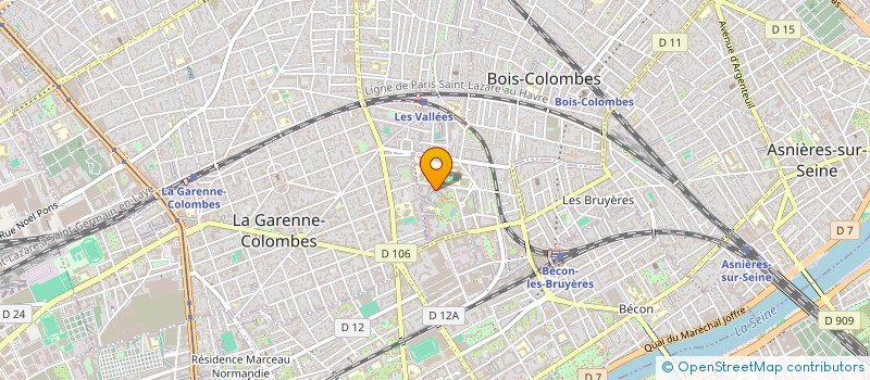 localisation de l'entreprise SCI REMVA à BOIS-COLOMBES