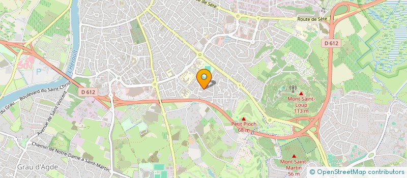 localisation de l'entreprise SCI REMY  AGDE