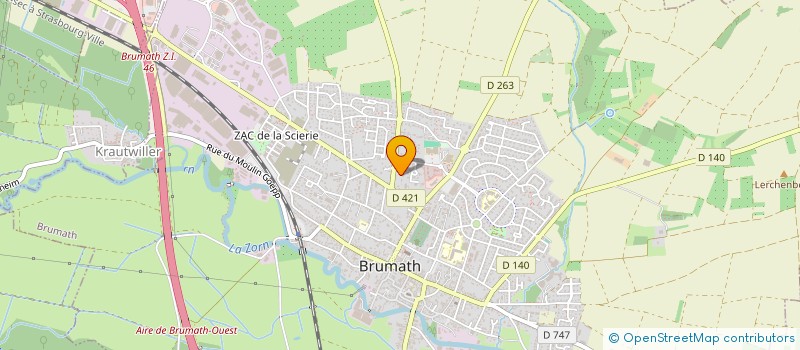 localisation de l'entreprise SCI REMY  BRUMATH