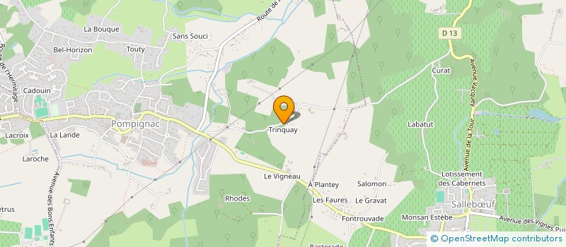 localisation de l'entreprise SCI REMYLIZ  POMPIGNAC