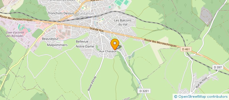 localisation de l'entreprise SCI REN'VAL  VALDAHON