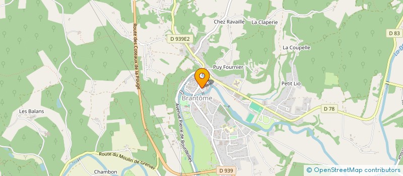 localisation de l'entreprise SCI RENAISSANCE à BRANTOME EN PERIGORD