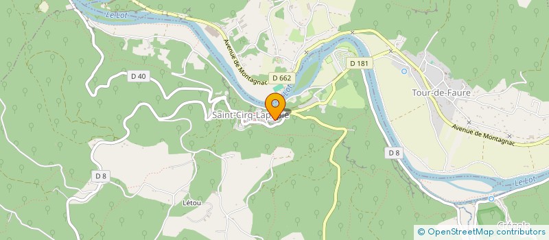 localisation de l'entreprise SCI RENAISSANCE  SAINT-CIRQ-LAPOPIE