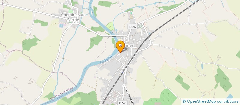 localisation de l'entreprise SCI RENAISSANCE DU PATRIMOINE  MORANNES SUR SARTHE-DAUMERAY