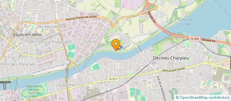 localisation de l'entreprise SCI RENAN 2  DECINES-CHARPIEU