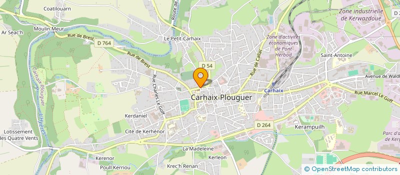 localisation de l'entreprise SCI RENAN à CARHAIX-PLOUGUER