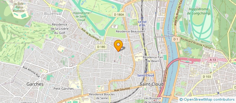 localisation de l'entreprise SCI RENAND à SAINT-CLOUD