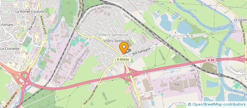 localisation de l'entreprise SCI RENANT  VILLERS-SEMEUSE