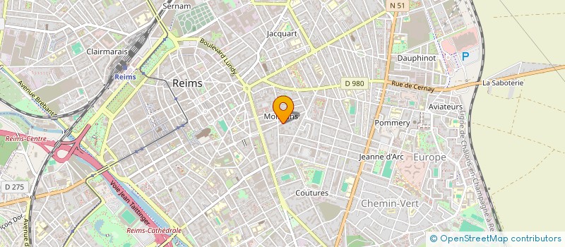 localisation de l'entreprise SCI RENARD FERRY  REIMS