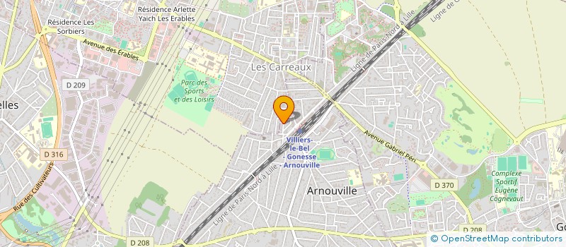 localisation de l'entreprise SCI RENAS  ARNOUVILLE