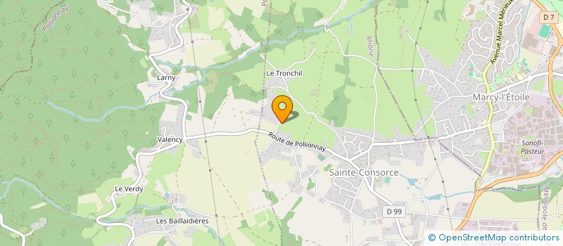 localisation de l'entreprise SCI RENATO  SAINTE-CONSORCE