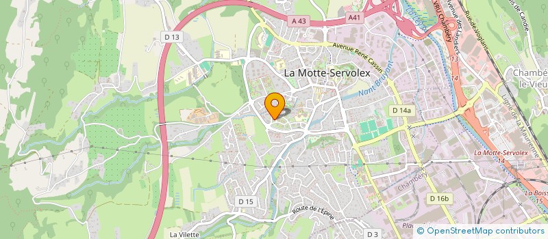 localisation de l'entreprise SCI RENAUD-GOUD  LA MOTTE-SERVOLEX