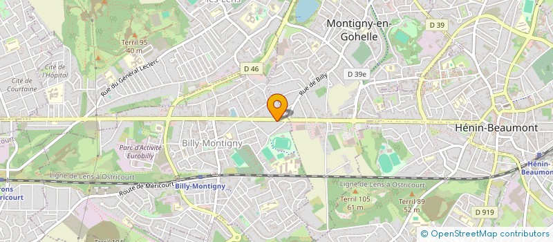 localisation de l'entreprise SCI RENAUDOT à BILLY-MONTIGNY