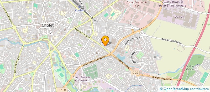 localisation de l'entreprise SCI RENAULT à CHOLET