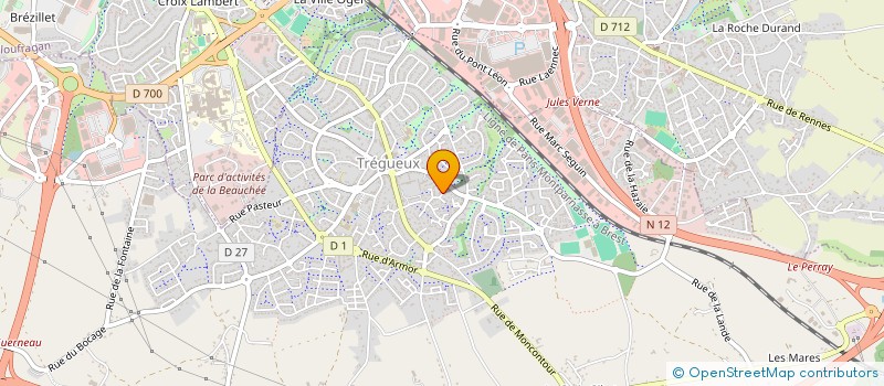 localisation de l'entreprise SCI RENBRE  TREGUEUX