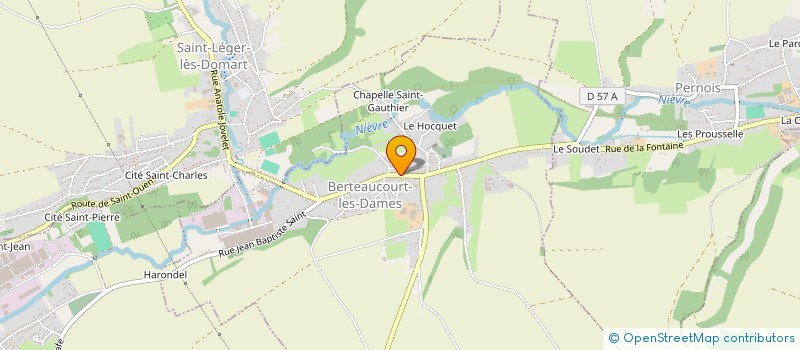 localisation de l'entreprise SCI RENE  BERTEAUCOURT-LES-DAMES