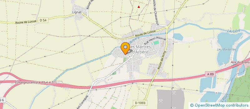 localisation de l'entreprise SCI RENE  LES MARTRES-D'ARTIERE