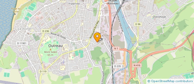 localisation de l'entreprise SCI RENE  OUTREAU