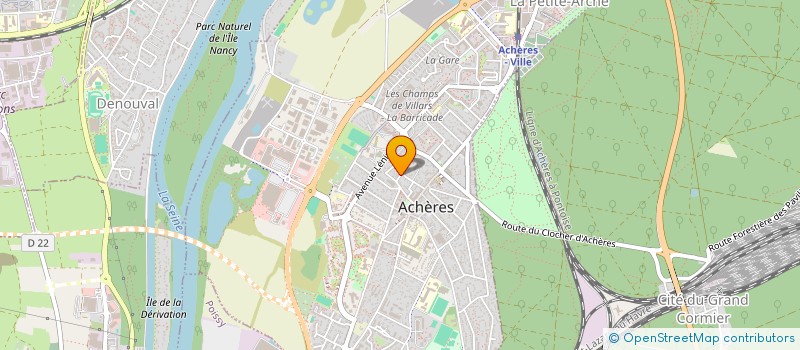 localisation de l'entreprise SCI RENE ALBERT à ACHERES