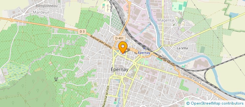 localisation de l'entreprise SCI RENE HERR YR  EPERNAY