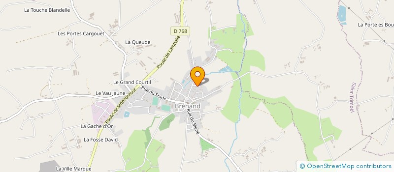 localisation de l'entreprise SCI RENE HILLION  BREHAND