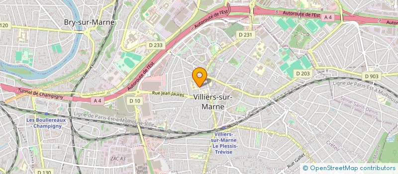 localisation de l'entreprise SCI RENE L'ORTHON  VILLIERS-SUR-MARNE