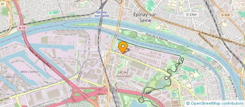 localisation de l'entreprise SCI RENEE CRIBIER à GENNEVILLIERS