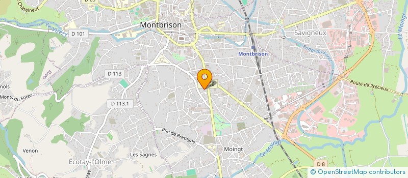 localisation de l'entreprise SCI RENEEGIL  MONTBRISON