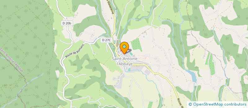 localisation de l'entreprise SCI RENEVIER-GALLAY  SAINT ANTOINE L'ABBAYE