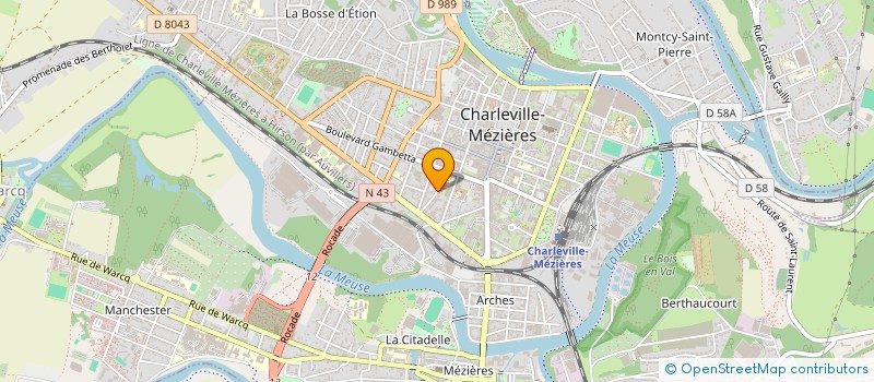 localisation de l'entreprise SCI RENIER à CHARLEVILLE-MEZIERES