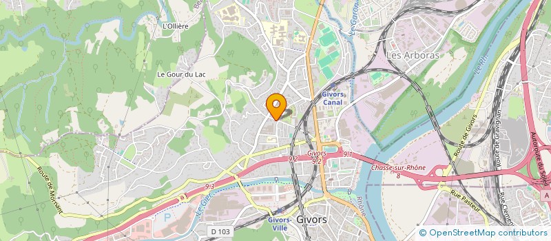 localisation de l'entreprise SCI  RENIT  GIVORS