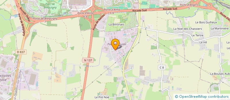 localisation de l'entreprise SCI RENNES BREQUIGNY  NOYAL-CHATILLON-SUR-SEICHE