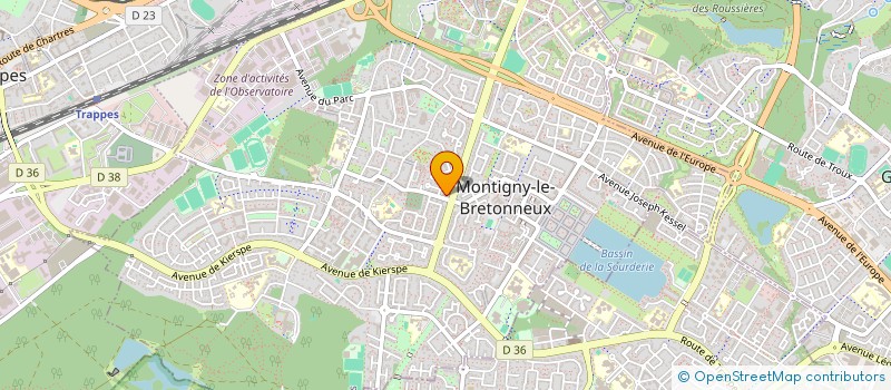 localisation de l'entreprise SCI RENO  MONTIGNY-LE-BRETONNEUX