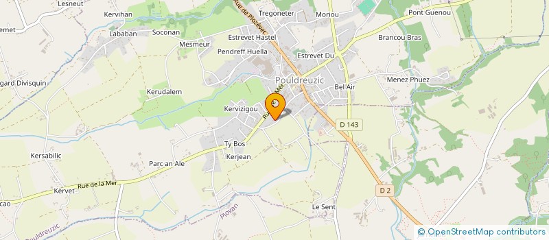 localisation de l'entreprise SCI RENO  POULDREUZIC