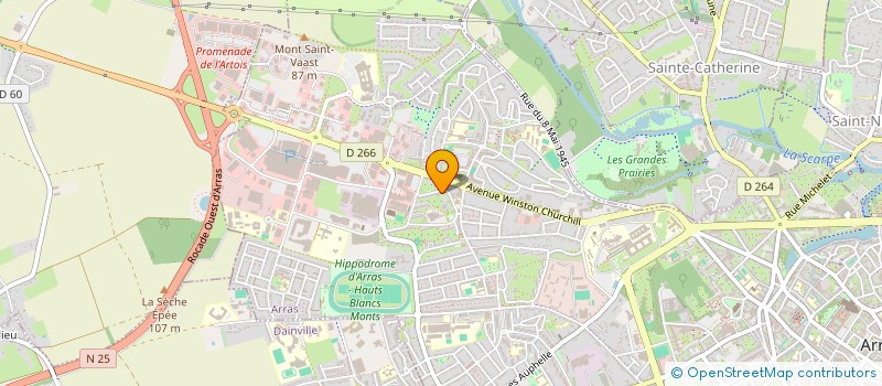 localisation de l'entreprise SCI RENOIR à ARRAS