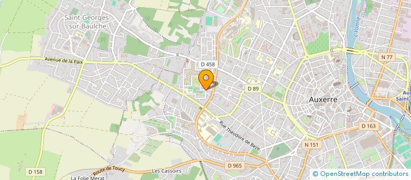 localisation de l'entreprise SCI RENOIR à AUXERRE