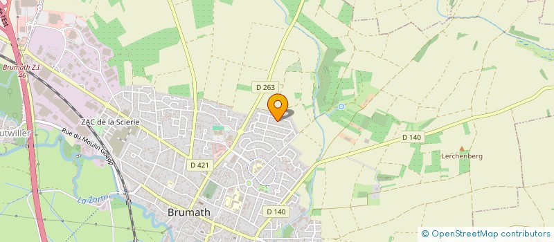 localisation de l'entreprise SCI RENOIR  BRUMATH