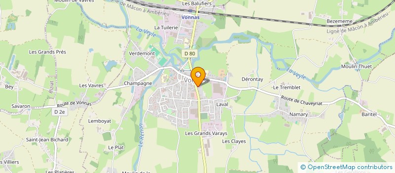 localisation de l'entreprise SCI RENOM VEYLE à VONNAS