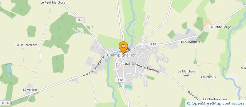 localisation de l'entreprise SCI RENOUARD  CHAMPIGNELLES